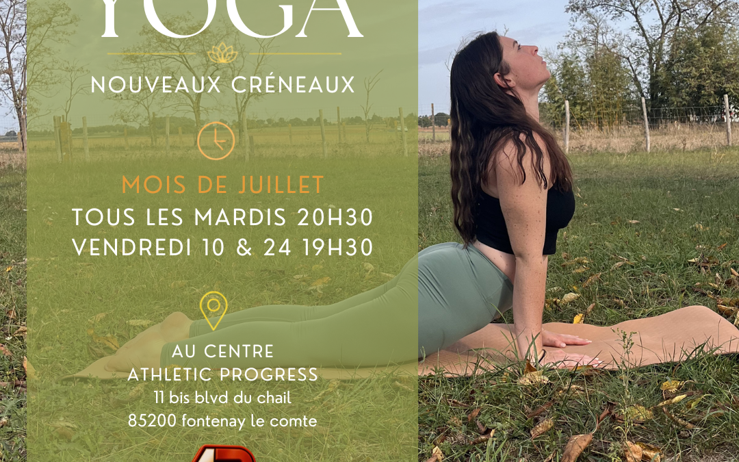 Créneaux Fontenay-le-Comte – Juillet